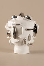 Specchio White Vase Jar - B