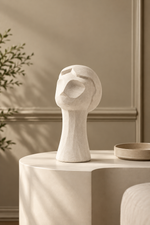 Abstract White Sculptural Figurine