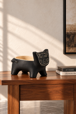 Feline Sculptural Decorative Planter
