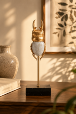 Crystal Scarab Sculpture