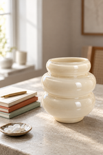 Lustre Layered Ceramic Vase