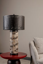 Morris Resin & Metal Table Lamp - A