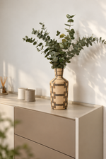 Geometric Pattern Ceramic Vase