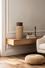 Textured Gold Pattern Decorative Vase