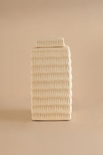 Bianca Matte Ivory Decor Jar - S