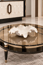 Organic Ripple Ceramic Decorative Bowl