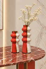 Rosé Bubble Ceramic Vase - L
