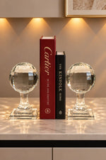 Celestial Crystal Sphere Bookends