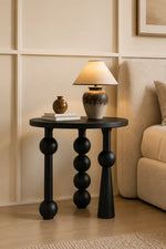 Noir Orb Accent Side Table