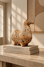 Vintage Equestrian Ceramic Horse Sculpture