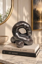 Obsidian Infinity Knot Sculpture