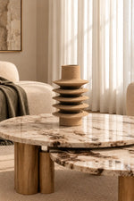 Sandstone Horizon Sculptural Vase