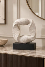 Infinity Loop Textured Sculpture