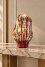 Abstract Watercolor Drip Vase