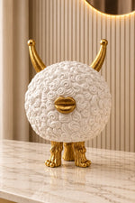 Celeste Gold Horn Decorative Sculpture