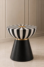 Monochrome Eclipse Side Table