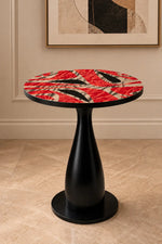 Crimson Artisan Accent Side Table