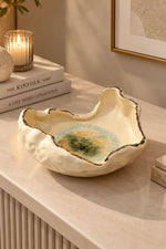 Organic Bloom Ceramic Decorative Bowl