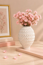 Chevron Texture Ceramic Vase
