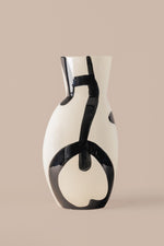 Macchia White - Black Vase - A