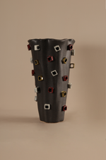 Square Black Vase - A