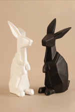 Echo Black Bunny Sculpture - B