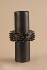 Vasque Black Ceramic Vase - A