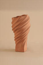 Whirl Spiral Sculpted Vase