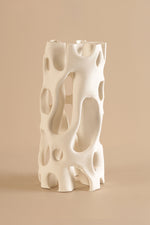 Hollow Pop White Sculptural Decor - L