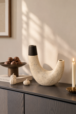 Alabaster Arc Sculptural Accent