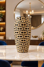 Geometric Monochrome Vase