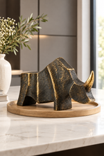 Rhinoceros Sculptural Accent