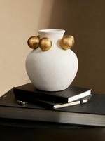 Aurum Pearl Ceramic Vase