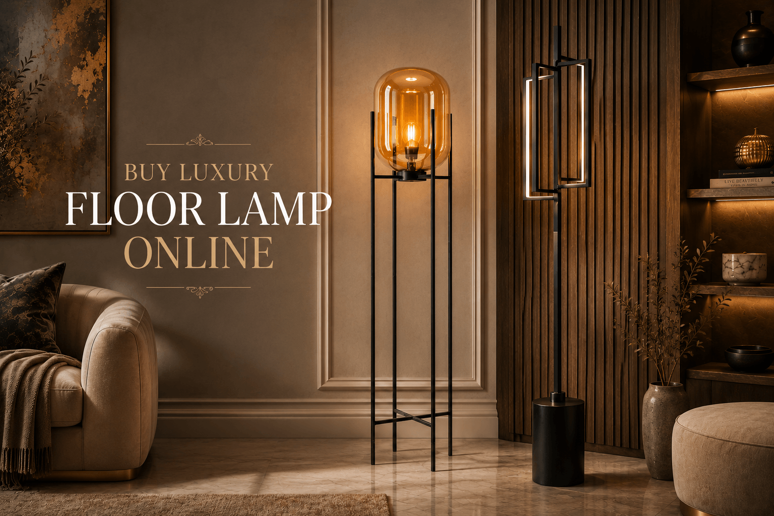 Buy Luxury floor lamp online for your illuminating home