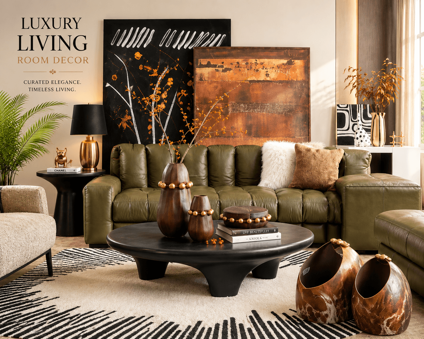 Living Room Decor Ideas for Luxury Interiors: Where European Elegance Meets Modern Living