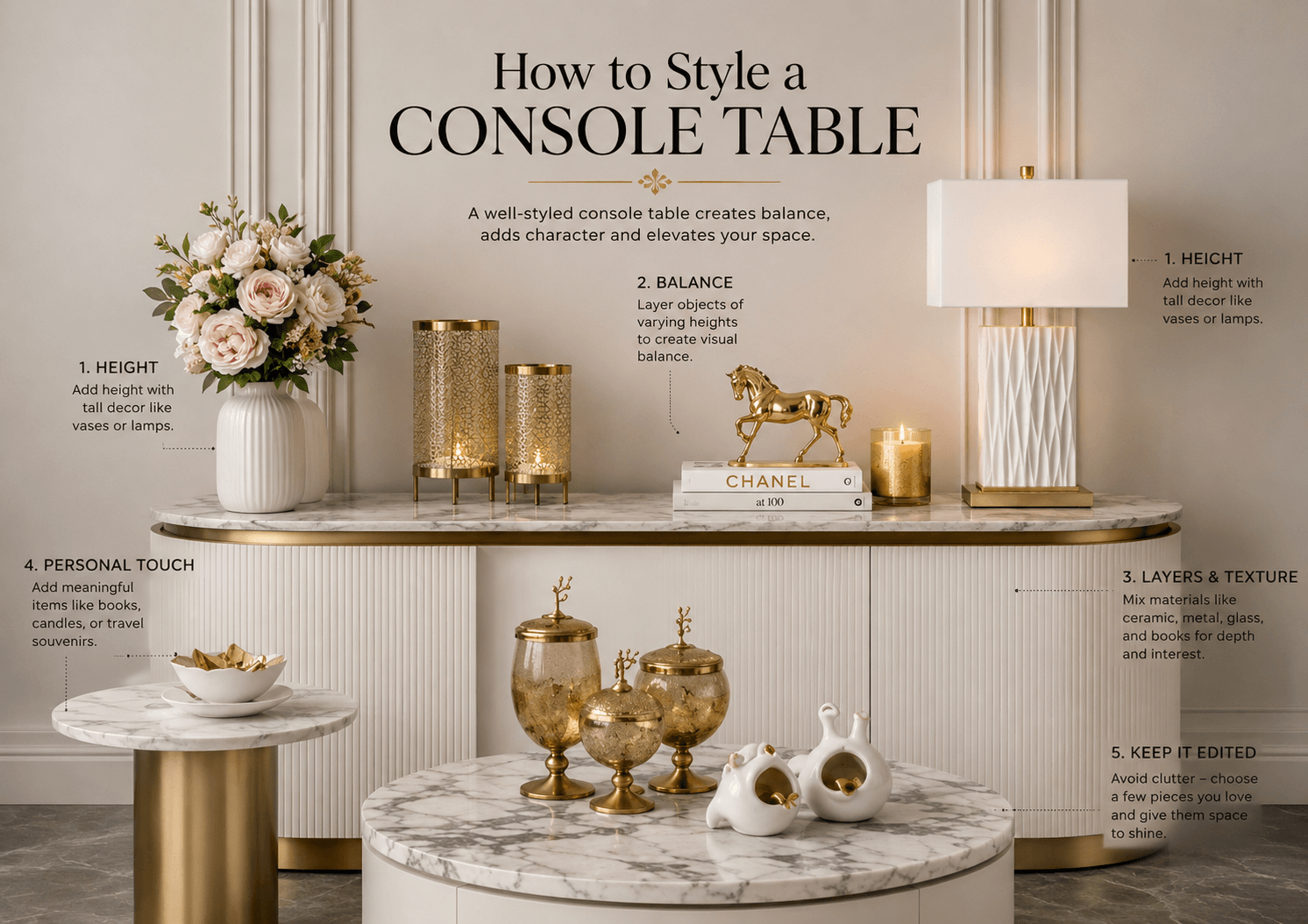 How to Style a Console Table Like a Designer