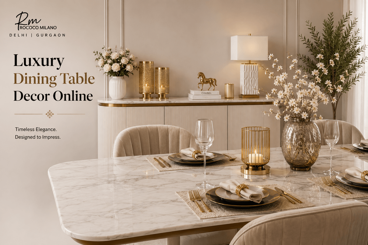 Luxury Dining Table Decor Online