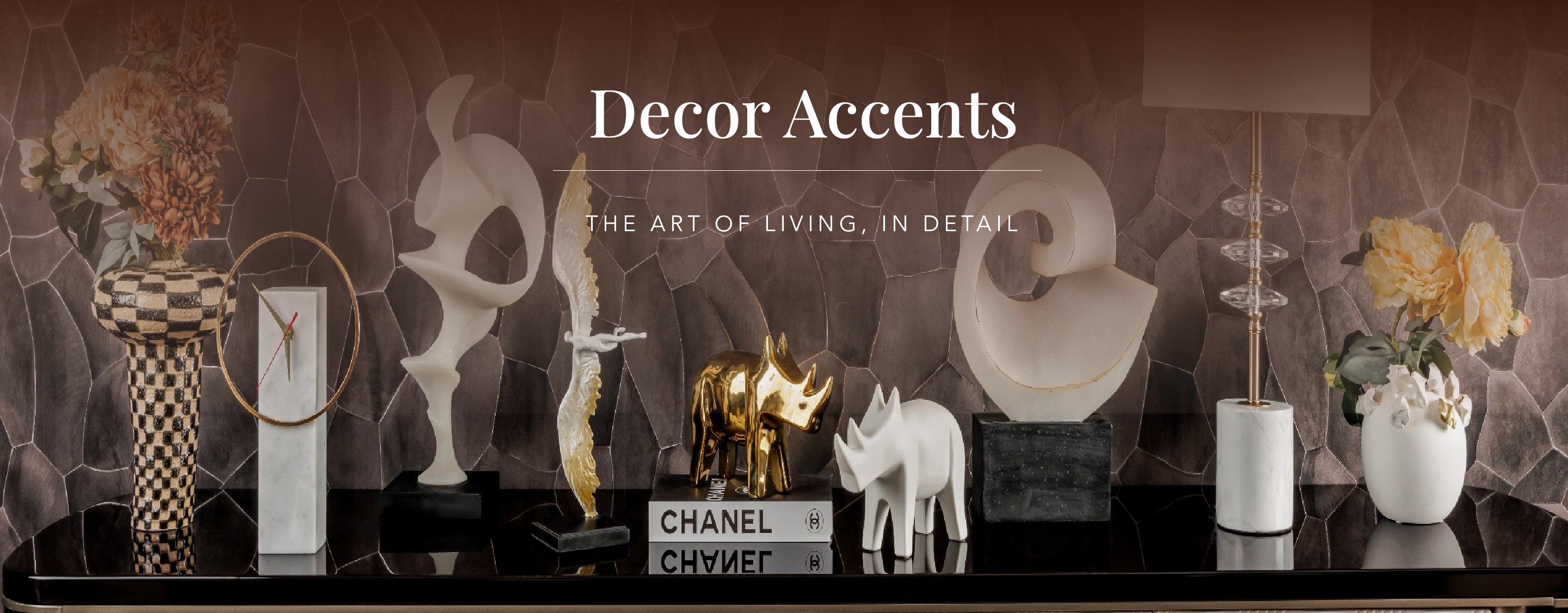 Luxury decor accent with refined detailing for modern interiors