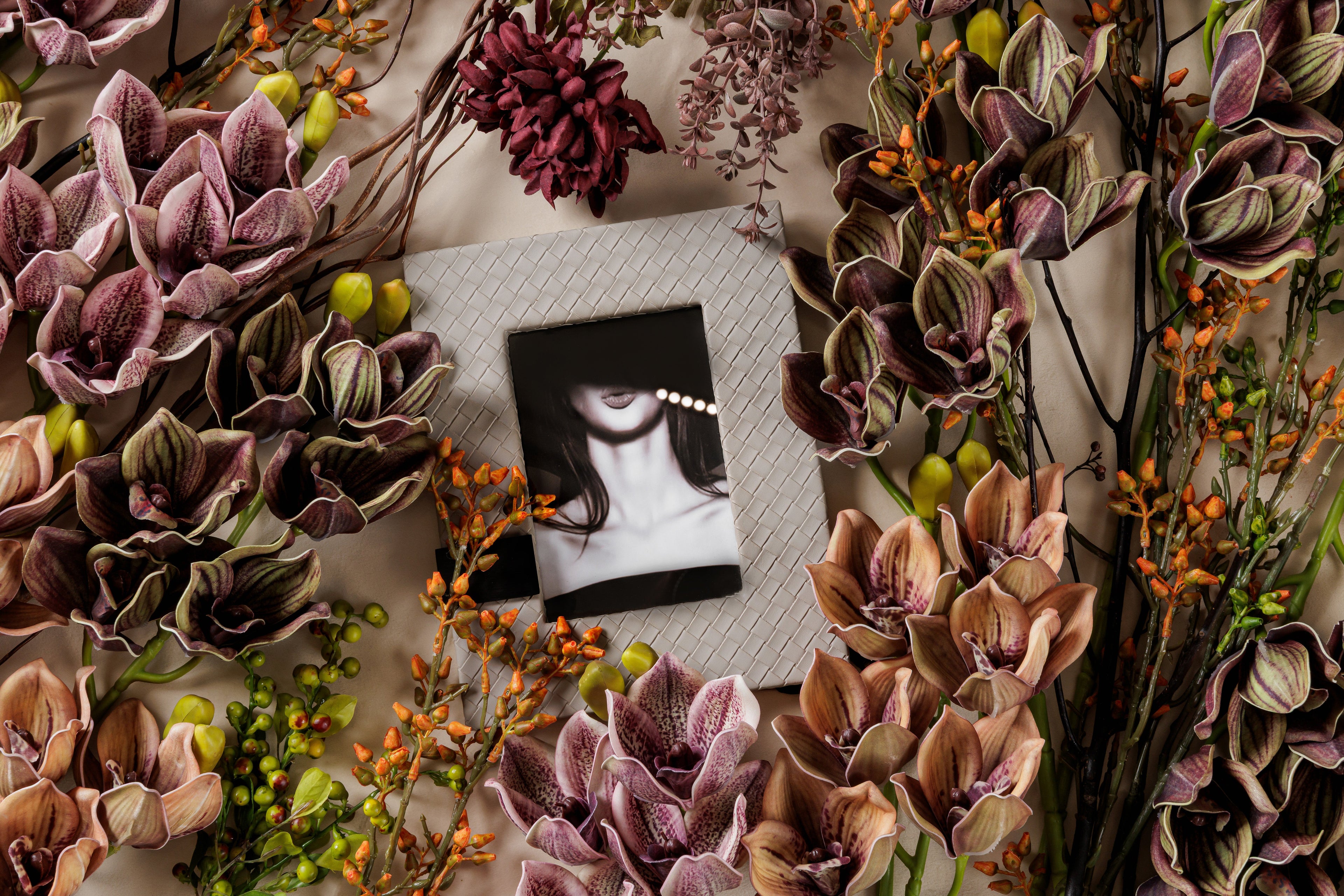 Luxury faux flowers with lifelike detailing for elegant interiors