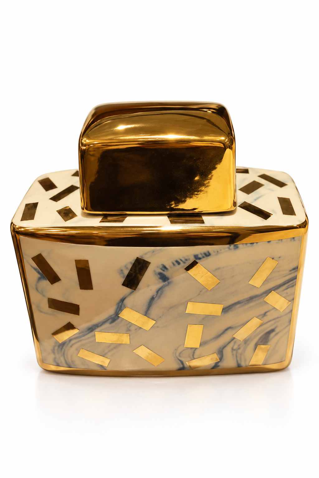 Golden Mosaic Decorative Perfume Bottle