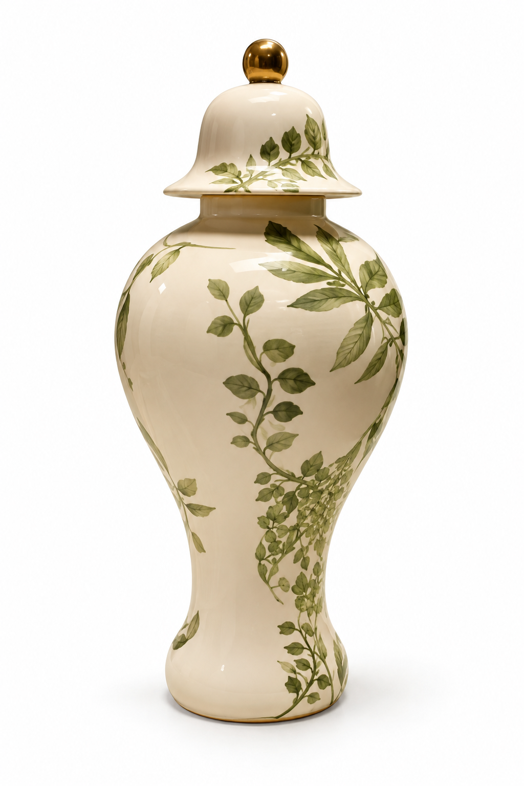 Floral Porcelain Ginger Jar