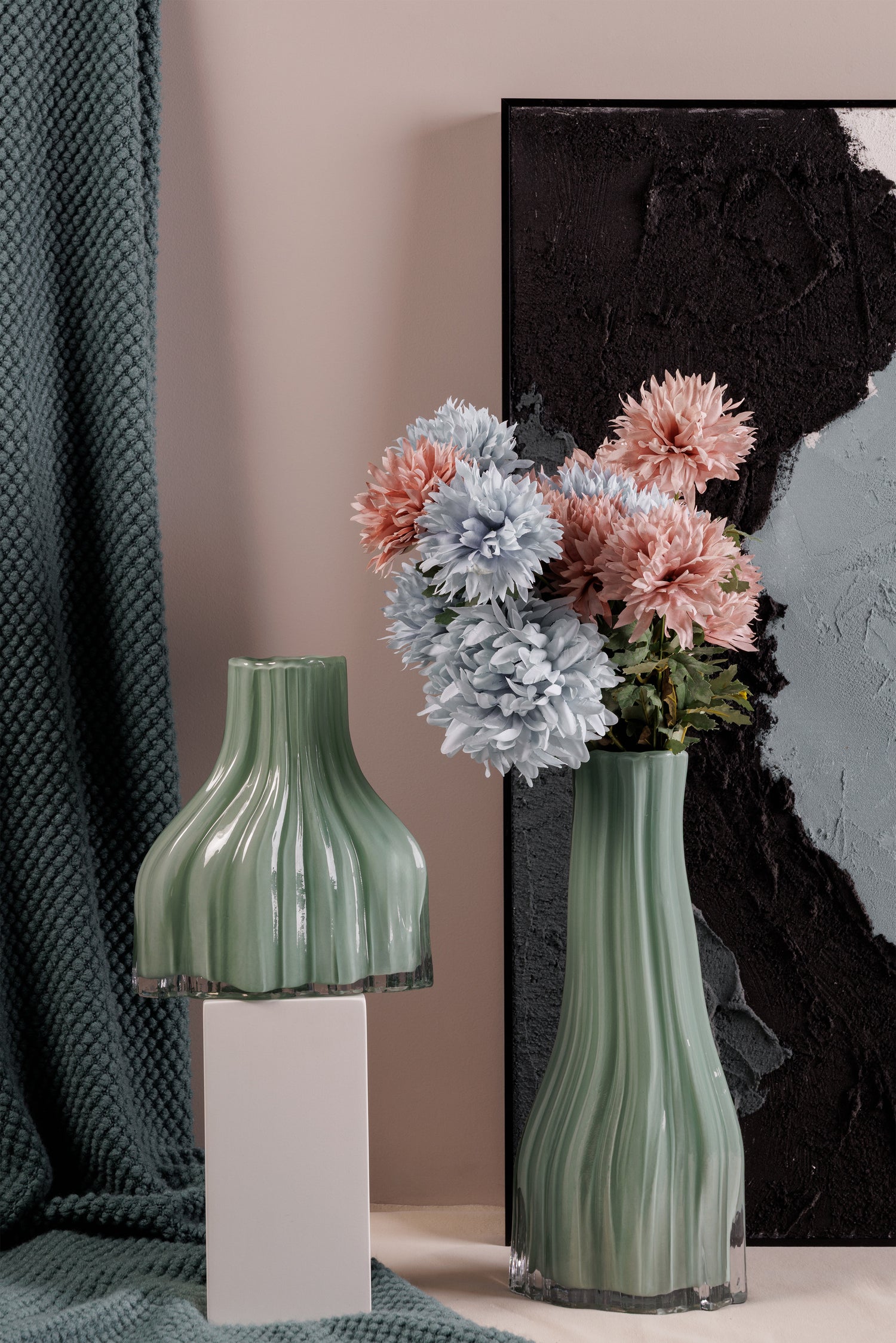 Verdina Crystal Glass Vase - L