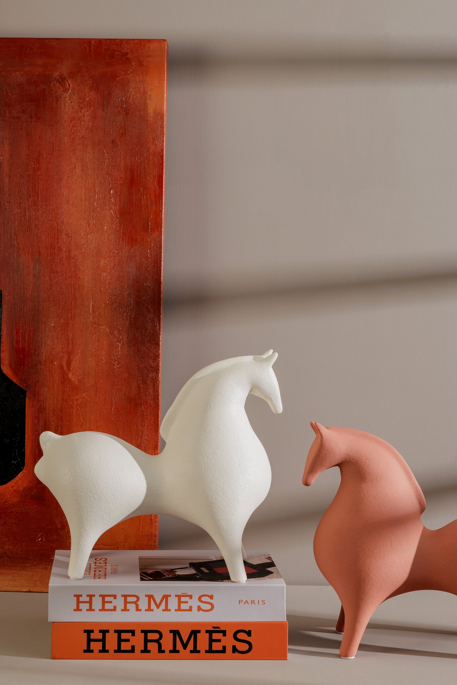 Cerano White Horse Figurine Sculpture