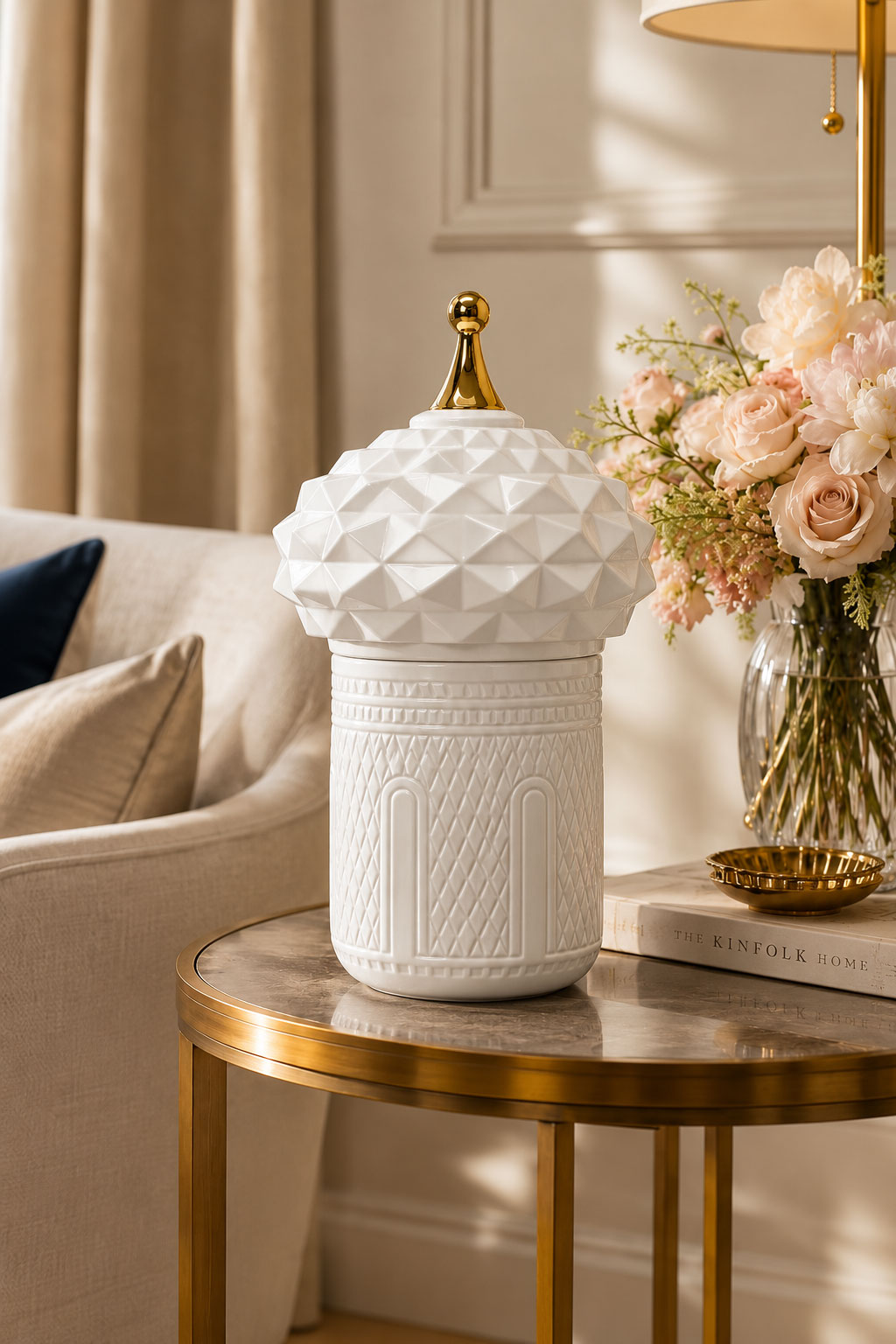 Royal Facet Lidded Jar