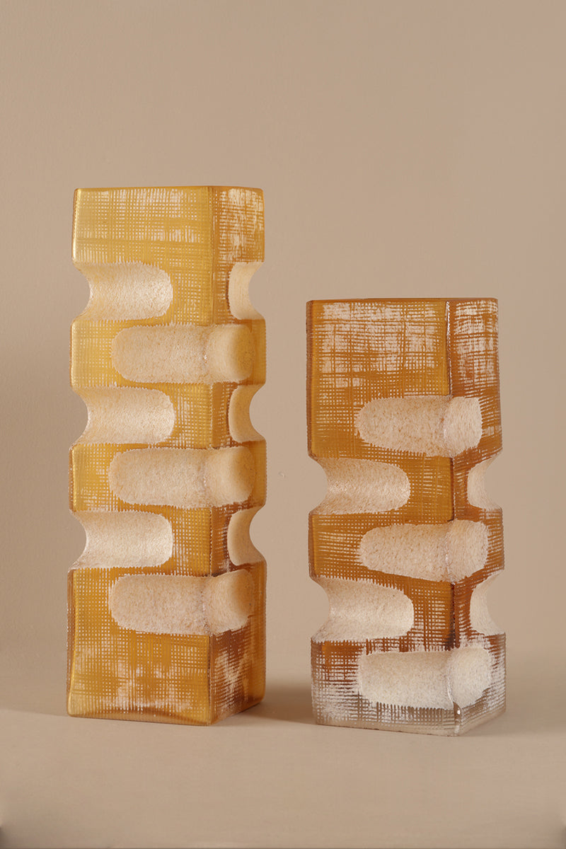 Stacky Yellow Vase - A