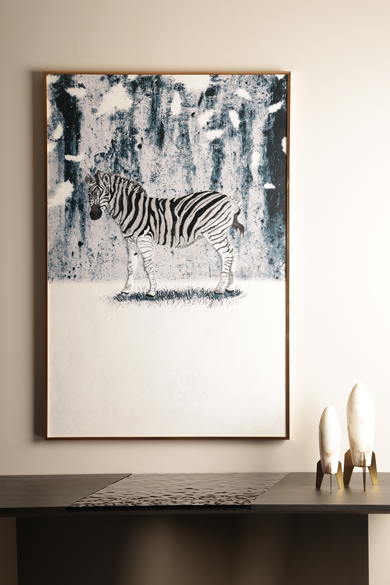 Arctic Zebra Painting