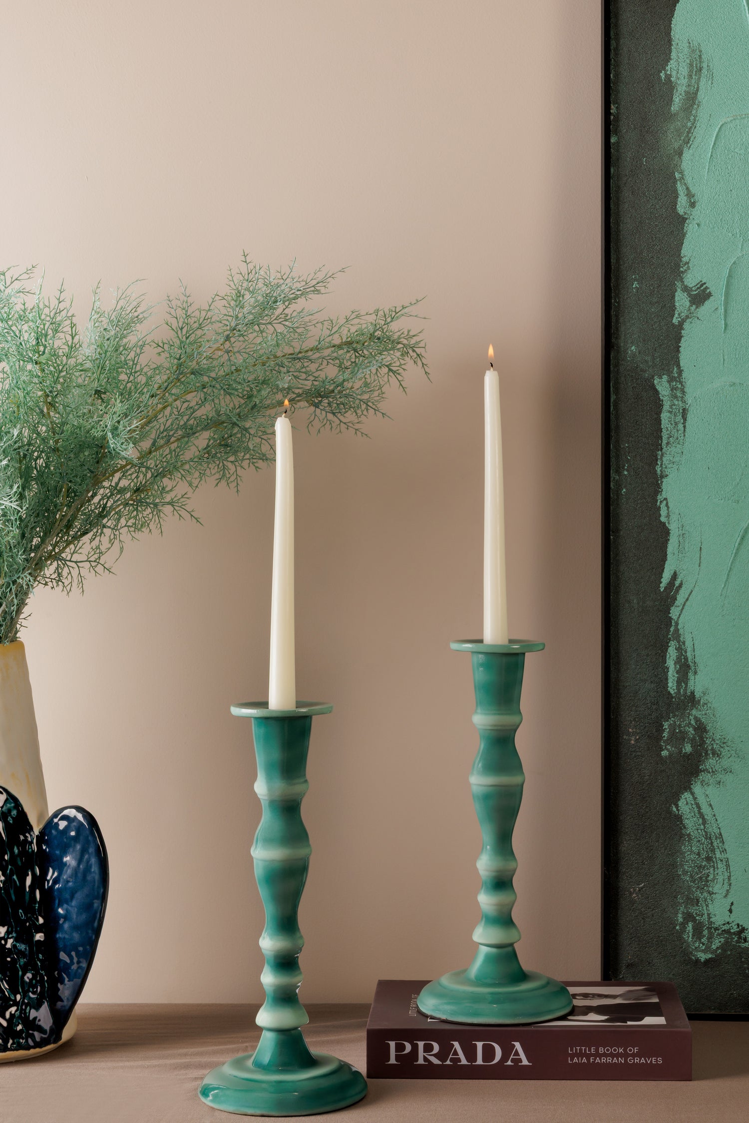 Porta Deep Blue Candela decor