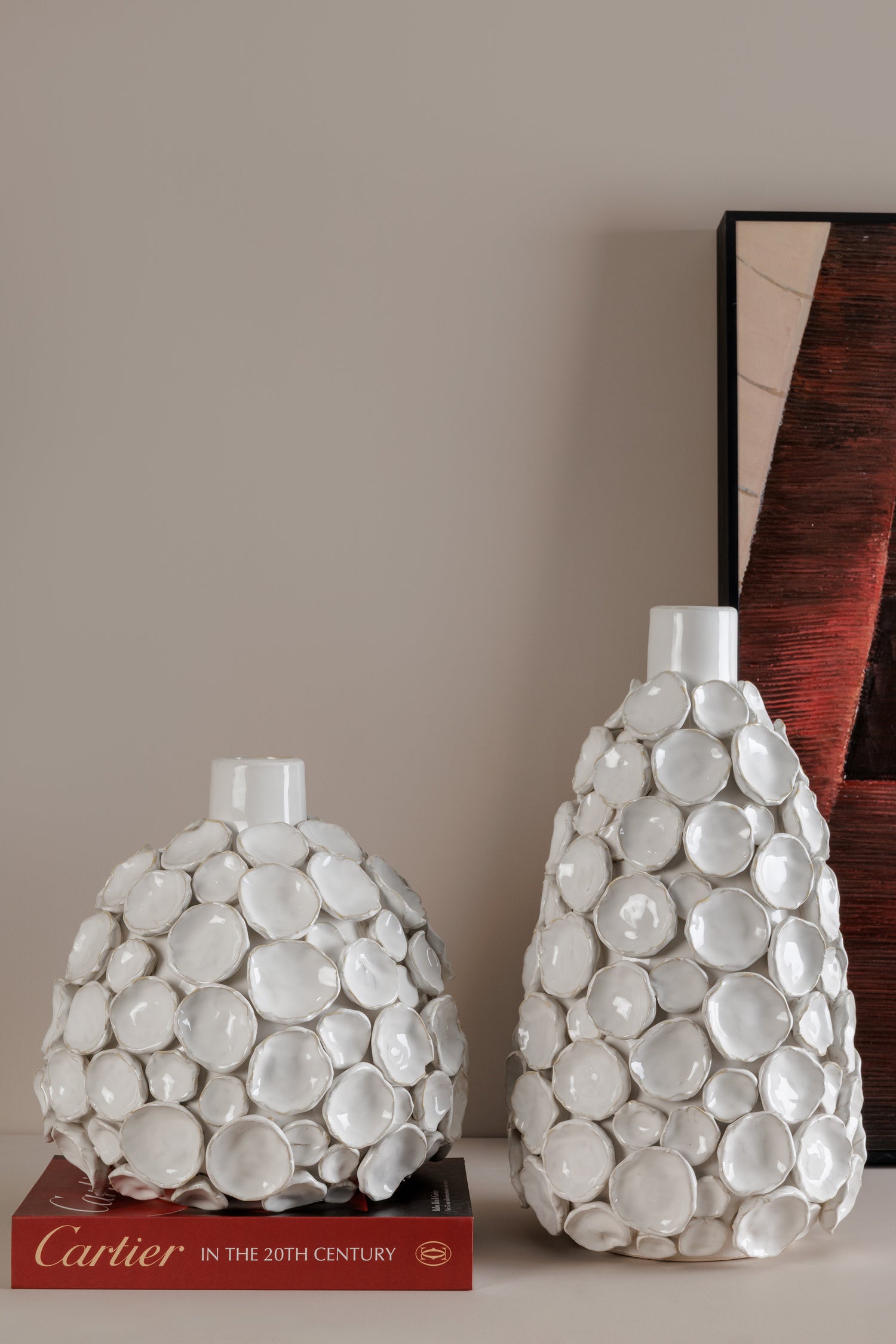 Punto White Vase - S