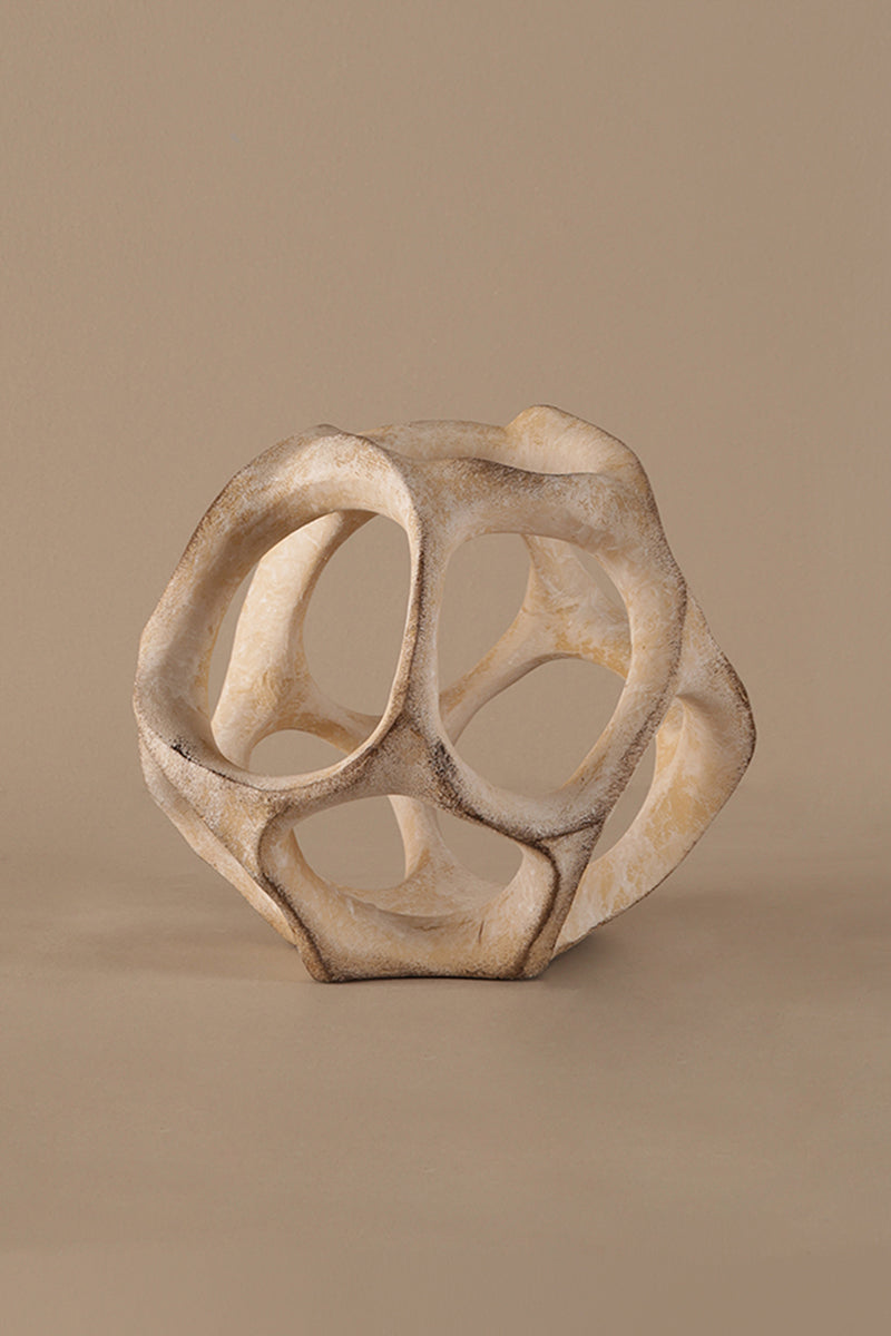 Modern abstract decorative vase with hollow design