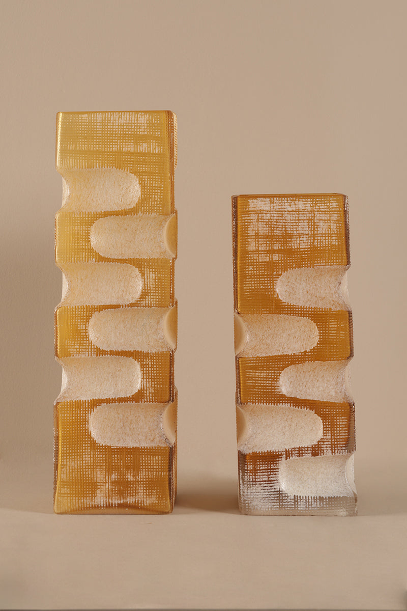 Stacky Yellow Vase - A